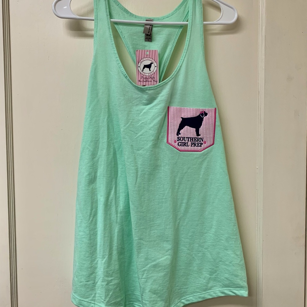 Southern Girl Prep Bowtie Tank Top